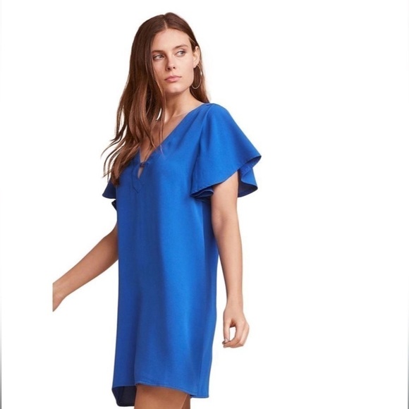 Jack by BB Dakota 0 to 100 Party Dress V-Neck Ruffle Sleeves Flowy Boho Casual M - Picture 2 of 14